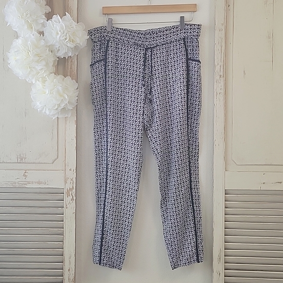 Anthropologie Hei-Hei abstract motif print lounge/jogger pants size small - Picture 2 of 13